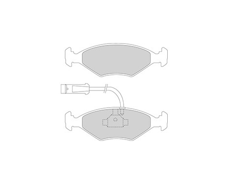 Kit de plaquettes de frein, frein à disque 36855 ABS, Image 3