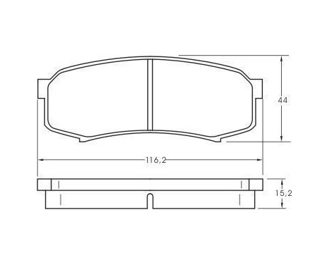 Kit de plaquettes de frein, frein à disque 36875 ABS, Image 3