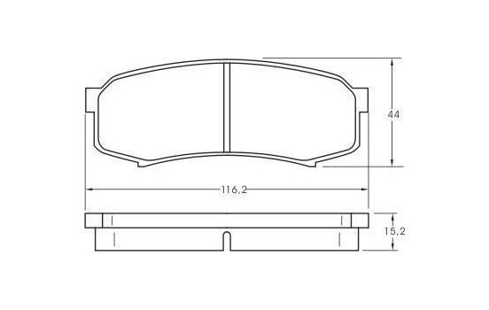 Kit de plaquettes de frein, frein à disque 36875 ABS, Image 3