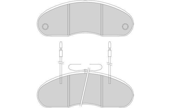 Kit de plaquettes de frein, frein à disque 36877 ABS, Image 2