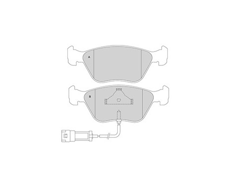 Kit de plaquettes de frein, frein à disque 36880 ABS, Image 2