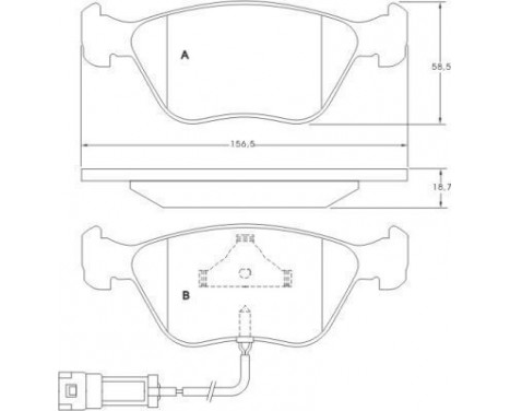 Kit de plaquettes de frein, frein à disque 36880 ABS, Image 3