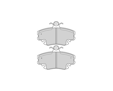 Kit de plaquettes de frein, frein à disque 36881 ABS, Image 3