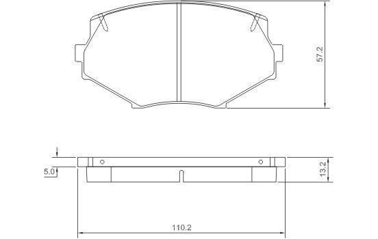 Kit de plaquettes de frein, frein à disque 36889 ABS, Image 2