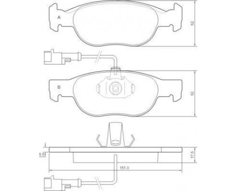 Kit de plaquettes de frein, frein à disque 36892 ABS, Image 2