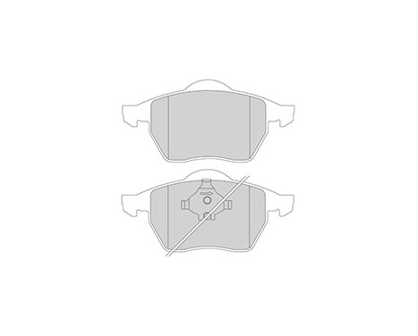 Kit de plaquettes de frein, frein à disque 36898 ABS, Image 3