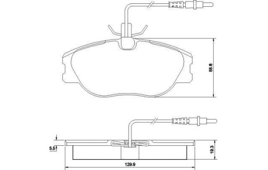 Kit de plaquettes de frein, frein à disque 36899 ABS, Image 2