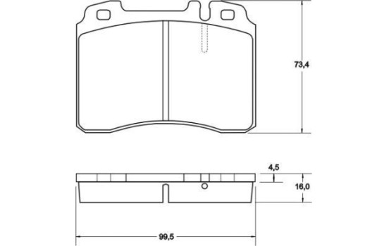Kit de plaquettes de frein, frein à disque 36904 ABS, Image 2