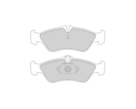 Kit de plaquettes de frein, frein à disque 36913 ABS