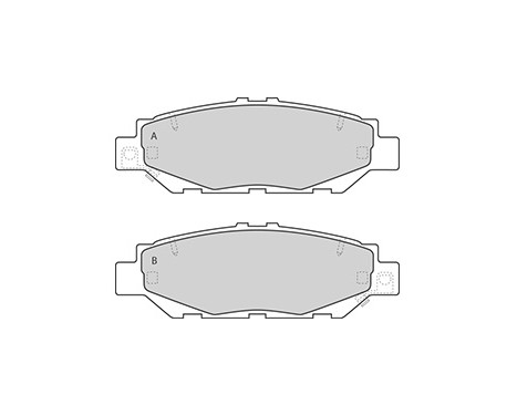 Kit de plaquettes de frein, frein à disque 36921 ABS, Image 3