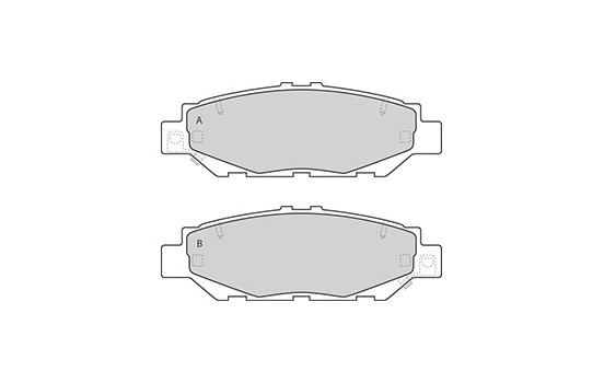 Kit de plaquettes de frein, frein à disque 36921 ABS, Image 3