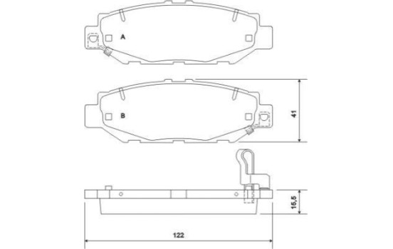 Kit de plaquettes de frein, frein à disque 36921 ABS, Image 2
