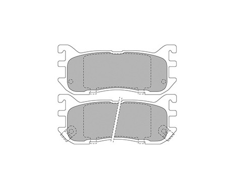 Kit de plaquettes de frein, frein à disque 36927 ABS, Image 3