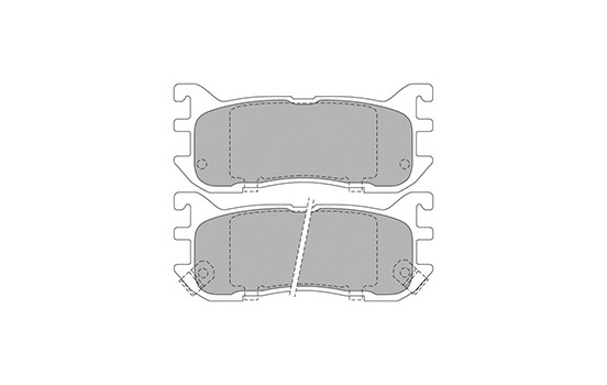 Kit de plaquettes de frein, frein à disque 36927 ABS, Image 3