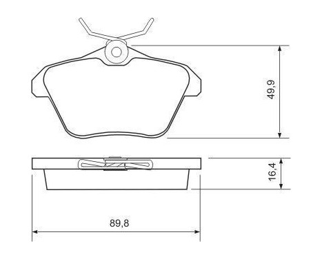 Kit de plaquettes de frein, frein à disque 36935 ABS, Image 2