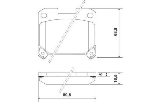 Kit de plaquettes de frein, frein à disque 36936 ABS, Image 2