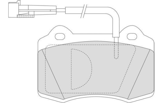 Kit de plaquettes de frein, frein à disque 36946 ABS, Image 2