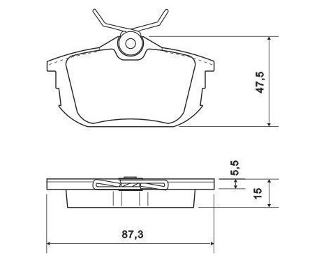 Kit de plaquettes de frein, frein à disque 36950 ABS, Image 2