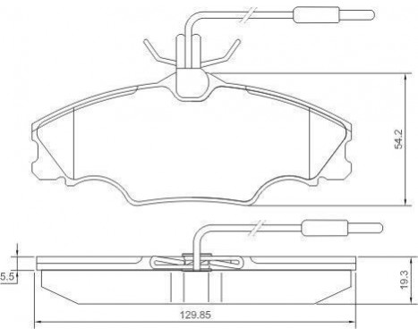 Kit de plaquettes de frein, frein à disque 36976 ABS, Image 2