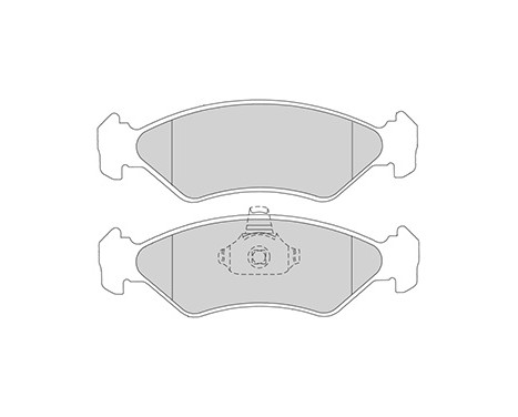 Kit de plaquettes de frein, frein à disque 36996 ABS