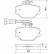 Kit de plaquettes de frein, frein à disque 37001 ABS
