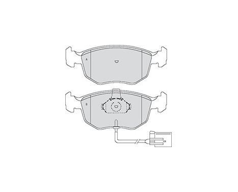 Kit de plaquettes de frein, frein à disque 37004 ABS, Image 2