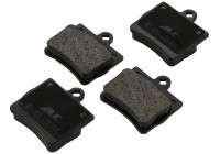 Kit de plaquettes de frein, frein à disque 37006 ABS