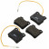 Kit de plaquettes de frein, frein à disque 37009 ABS