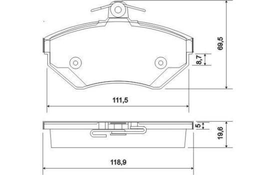 Kit de plaquettes de frein, frein à disque 37010 ABS, Image 2