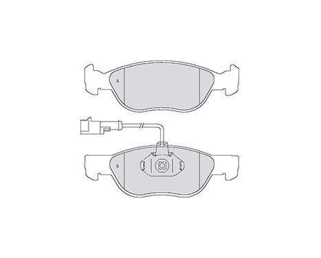 Kit de plaquettes de frein, frein à disque 37013 ABS, Image 3