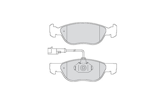 Kit de plaquettes de frein, frein à disque 37013 ABS, Image 3
