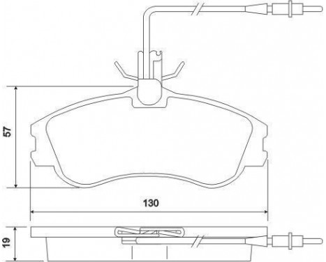 Kit de plaquettes de frein, frein à disque 37016 ABS, Image 2