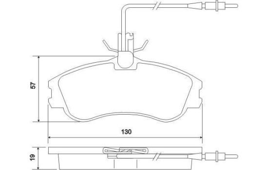 Kit de plaquettes de frein, frein à disque 37016 ABS, Image 2