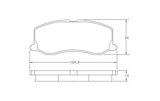 Kit de plaquettes de frein, frein à disque 37017 ABS, Image 3