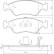 Kit de plaquettes de frein, frein à disque 37018 ABS