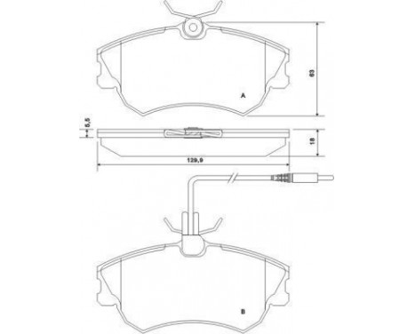 Kit de plaquettes de frein, frein à disque 37019 ABS, Image 2