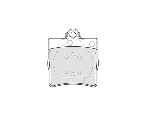 Kit de plaquettes de frein, frein à disque 37021 ABS, Image 3