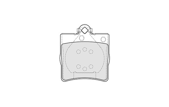 Kit de plaquettes de frein, frein à disque 37021 ABS, Image 3