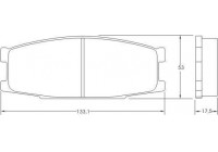 Kit de plaquettes de frein, frein à disque 37024 ABS