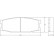 Kit de plaquettes de frein, frein à disque 37024 ABS