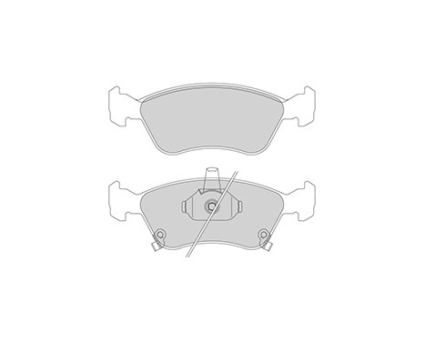Kit de plaquettes de frein, frein à disque 37029 ABS, Image 2