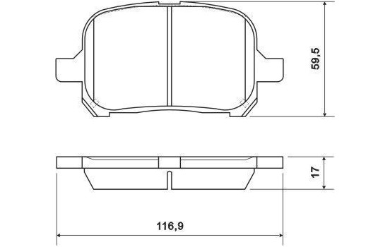 Kit de plaquettes de frein, frein à disque 37033 ABS, Image 2