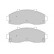 Kit de plaquettes de frein, frein à disque 37044 ABS, Vignette 2