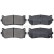 Kit de plaquettes de frein, frein à disque 37045 ABS, Vignette 4