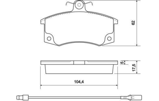 Kit de plaquettes de frein, frein à disque 37079 ABS, Image 2