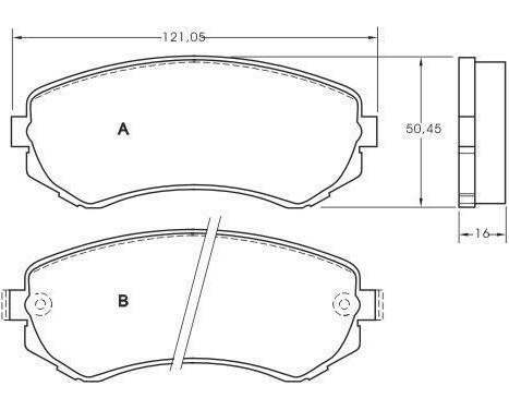 Kit de plaquettes de frein, frein à disque 37082 ABS, Image 2