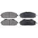 Kit de plaquettes de frein, frein à disque 37084 ABS, Vignette 4