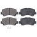 Kit de plaquettes de frein, frein à disque 37086 ABS, Vignette 4