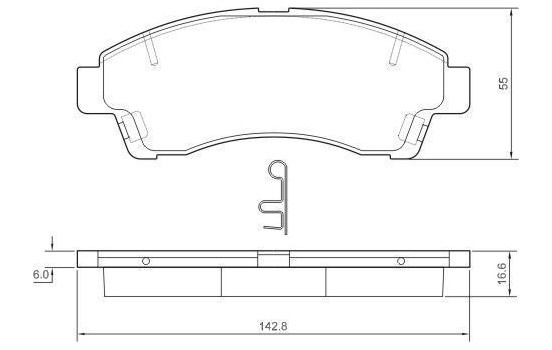 Kit de plaquettes de frein, frein à disque 37091 ABS, Image 2