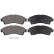 Kit de plaquettes de frein, frein à disque 37091 ABS, Vignette 3